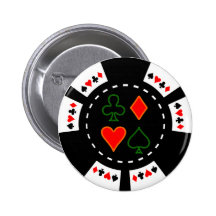 CARD SUITS POKER CHIP PIN