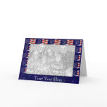 Card Template - American Flag Border
