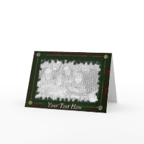 Card Template - Christmas Pine & Bows