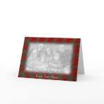 Card Template - Holly Berry Mosaic