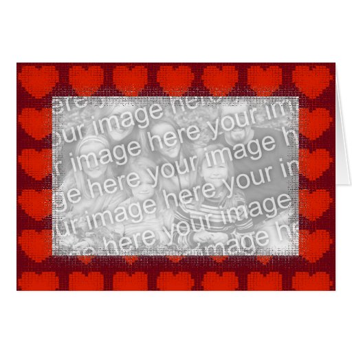 Card Template - Love Heart Border