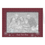 Card Template - Mauve Mosaic Holiday