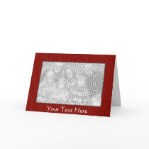 Card Template - Red Stripes