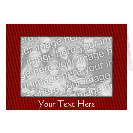Card Template - Red Stripes