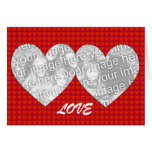 Card Template - Valentine's Day Hearts