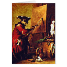 Card: The Monkey Painter