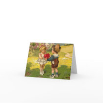 Card - Valentine's Love Little Boy Girl Heart