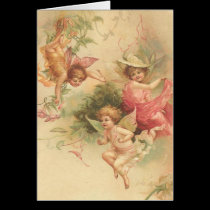 Card-Vintage Angels Christainity cards