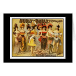 Card Vintage Dance Girls