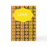 Card with Indian print