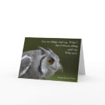 Card with Quote - Baby Grey Owl