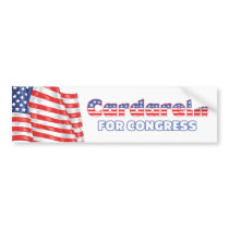 Cardarelli for Congress Patriotic American Flag Bumper Stickers