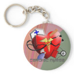Cardiac Nurse Art Gifts keychains