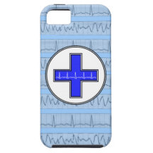 Cardiac Rhythm iPhone 5 Case Blue
