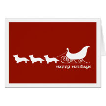 Cardigan Corgis Pulling Santa's Sleigh