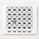 Cardigan Welsh Corgi in the Sheep mousepads