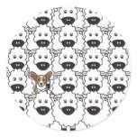 Cardigan Welsh Corgi in the Sheep Sticker