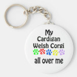 Cardigan Welsh Corgi Walks Design Keychains