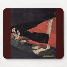 Cardinal And Nun, Or The Caress By Schiele Egon Mousepad