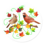 Cardinal Couple stickers