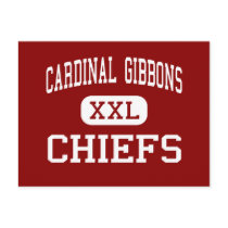 Cardinal Gibbons - Chiefs - High - Fort Lauderdale Post Card