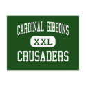 Cardinal Gibbons - Crusaders - High - Raleigh postcards