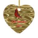 Cardinal heart ornament-customise