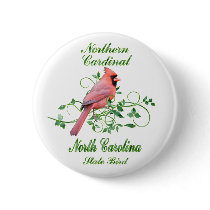 Cardinal North Carolina State Bird Buttons