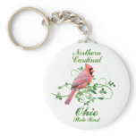 Cardinal Ohio State Bird keychains