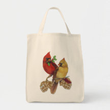 Cardinal Pair Tote Bag