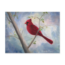 cardinal postcard