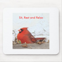 Cardinal: Sit, Rest and Relax Mouse Mats