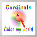 Cardinals Colour My World Print