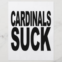 Cardinals Suck Full Colour Flyer