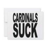 Cardinals Suck Custom Invitation