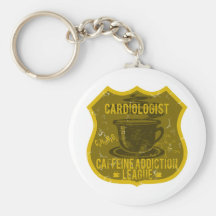 Cardiologist Caffeine Addiction League Key Chain