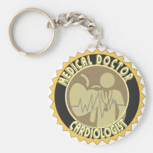 CARDIOLOGIST LOGO - HEART DOCTOR KEY CHAINS
