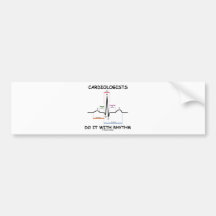 Cardiologists Do It With Rhythm (ECG/EKG) Bumper Sticker