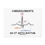 Cardiologists Do It With Rhythm (ECG/EKG) postcards