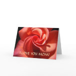 CARDS MOM I Love You Mum Greeting Card Rose
