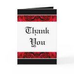 Cards template - customisable red roses