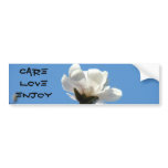 Care Love Enjoy bumper stickers Magnolia Flowers bumper stickers