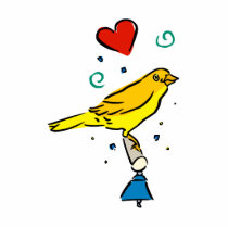 Careena Canary Acrylic Cut Out