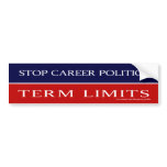 Career Politics, Term Limits - Bumper bumper stickers