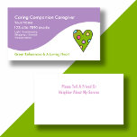 Caregiver Business Cards business cards