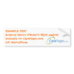 CarePages.com Custom Bumper Sticker - Customised bumper stickers