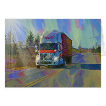 CARGO TRUCK BIG RIG TRUCKERS Gifts Card