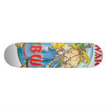 CARIB WARRIOR BOON BWOY1# CUSTOM SKATE BOARD