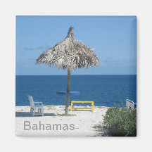 Caribbean beach fridge magnet
