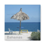 Caribbean beach fridge magnet